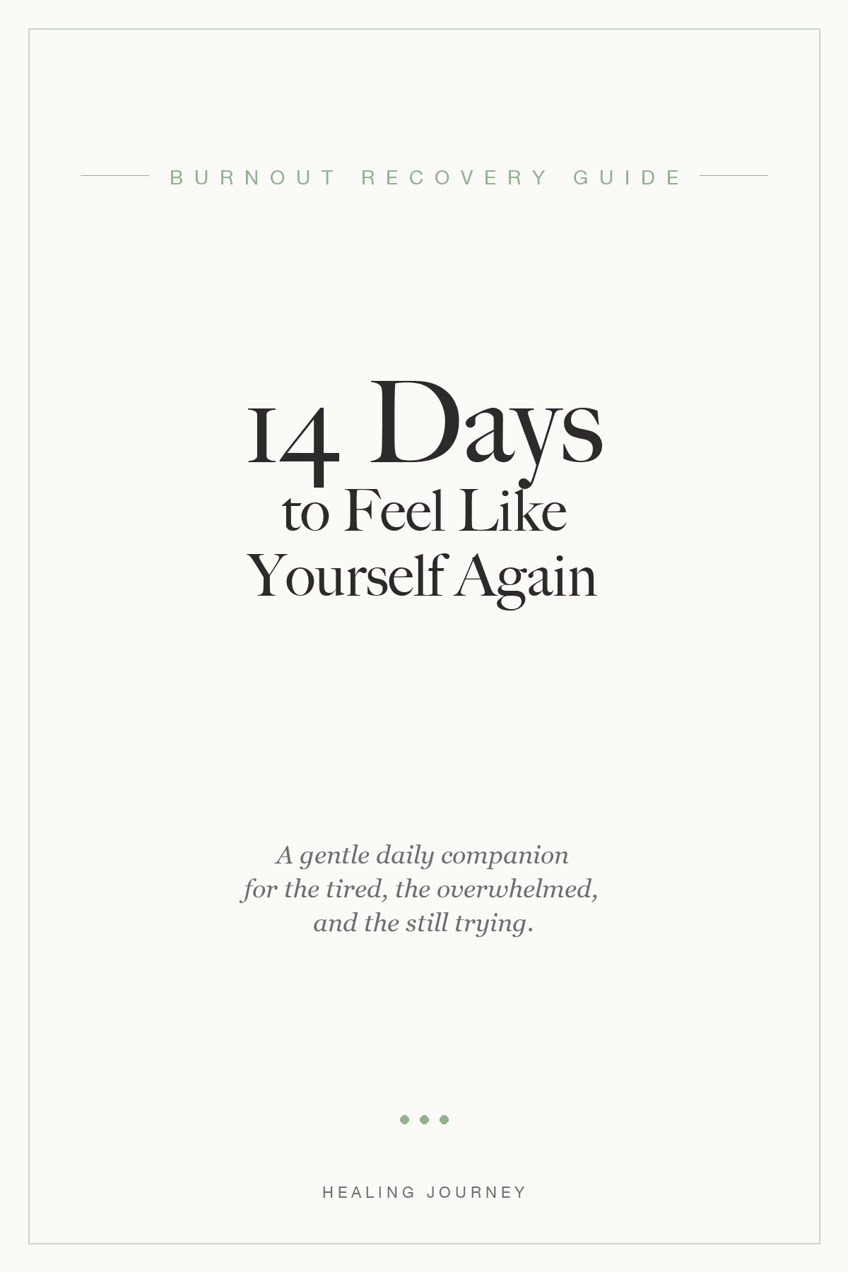 Cover of the ebook 14 Days to Feel Like Yourself Again